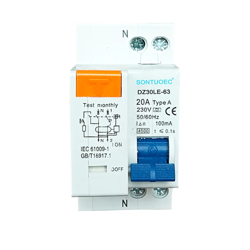 1p+n elektwonik kalite RCBO