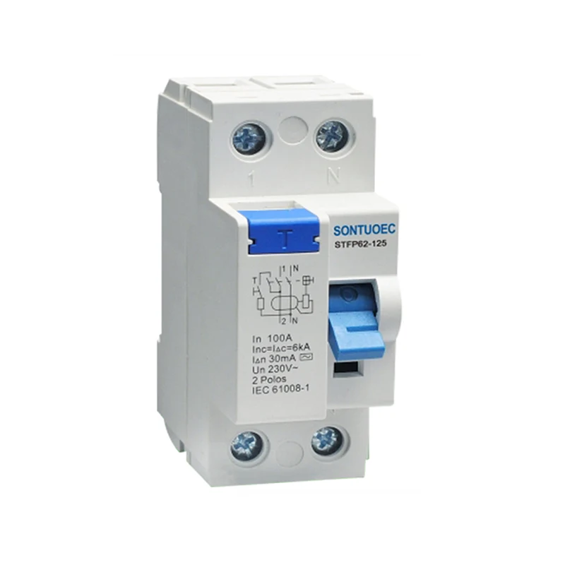 Elektwonik mayetik yon kalite RCCB 125A/30MA