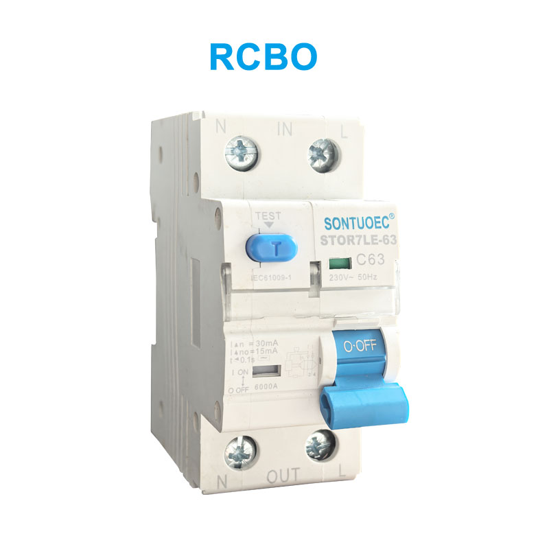 Sontuoec Stro7le-63 Ti Flit Pwoteksyon Circuit Breaker RCBO