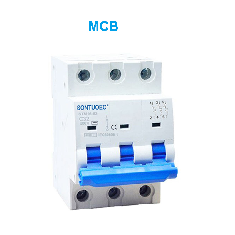 STM16-63 Miniature Awondisman Brewer 6KA 1P 2P 3P 4P 16A 230/400V MCB