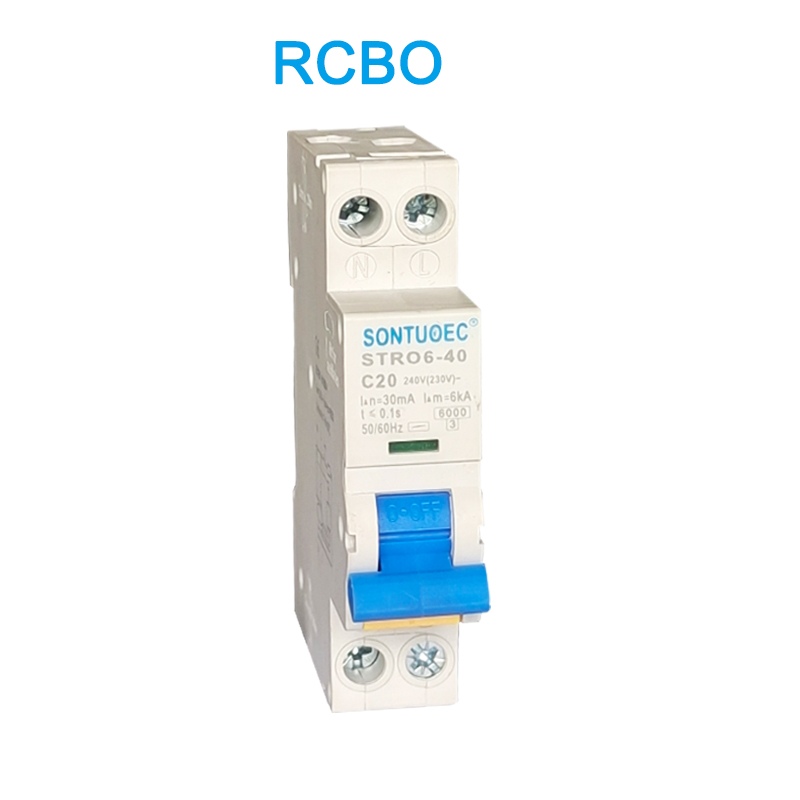 Stro6-40 Awondisman Breaker Din Rail Kalite Enstalasyon RCBO